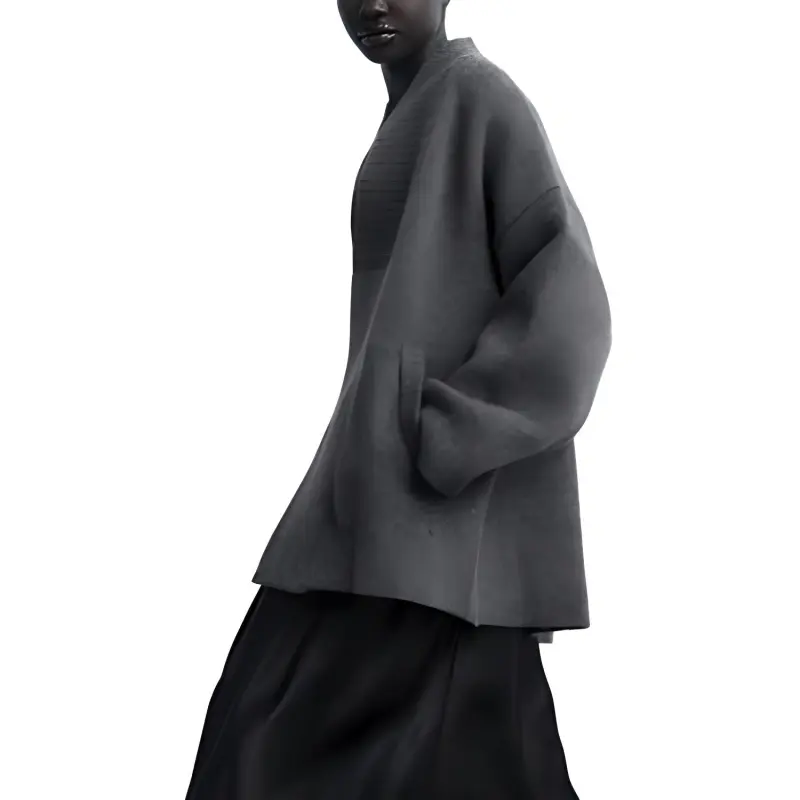 ZARA Coats Women's Dark Gray-3
