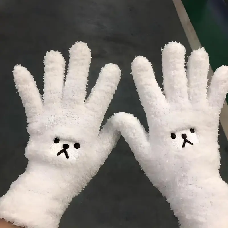 FLIM Polyester Knit Gloves Women's-2