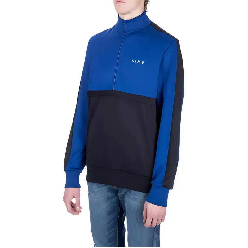 Dime MTL SS24 Jackets Coats Unisex 1Black Blue Patchwork-2