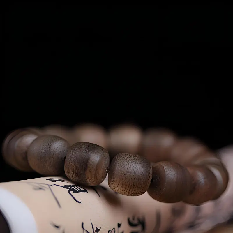 There Is You In The Long World Fragrance Agarwood Bracelets Unisex-3