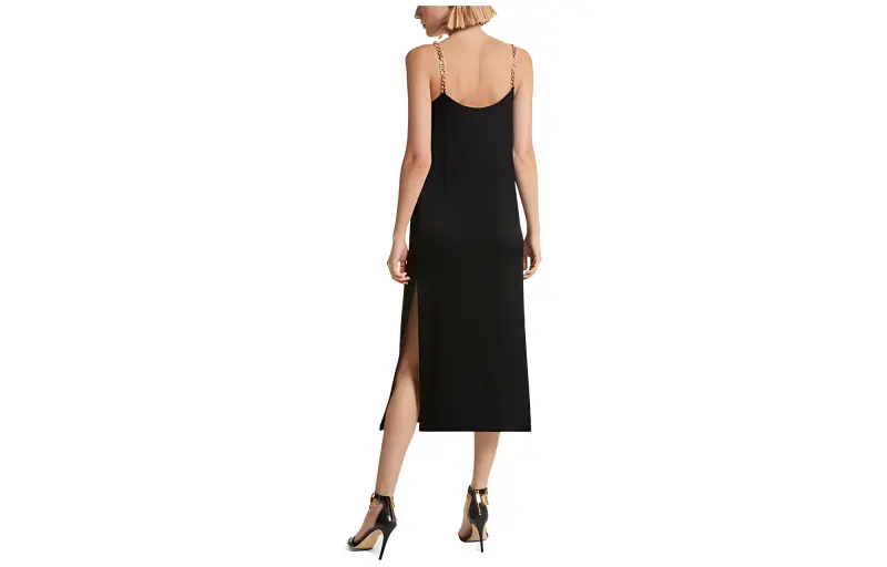 MICHAEL KORS Chain link Crepe Midi Dress-1