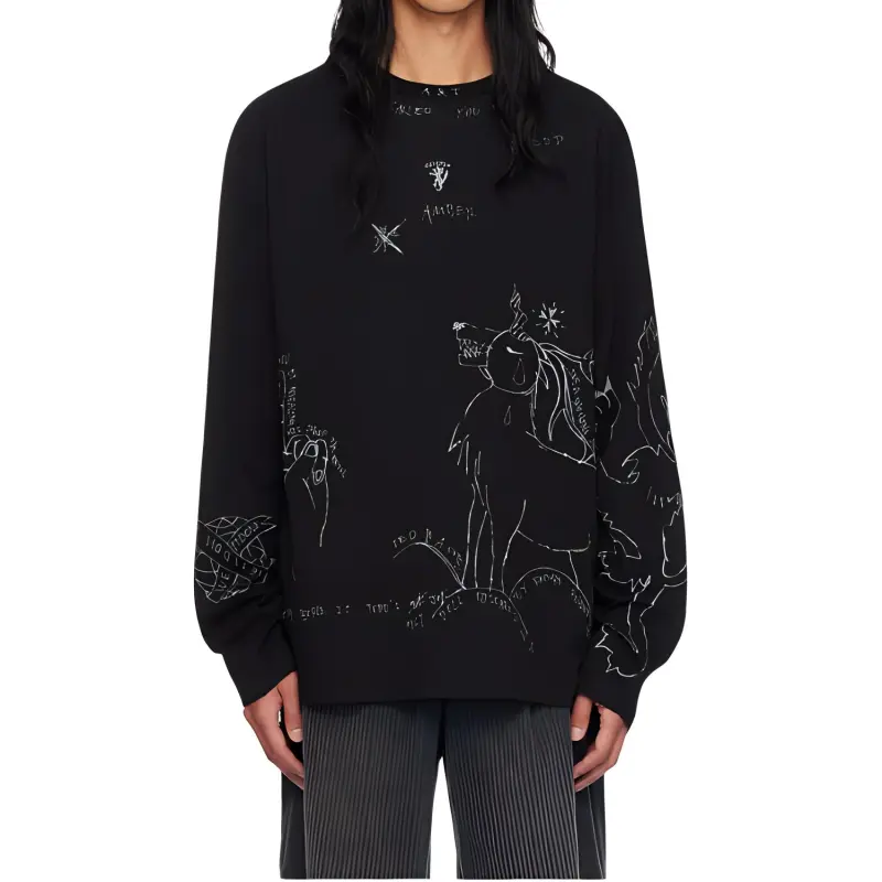 WE11DONE Graphic print Sweatshirt-1
