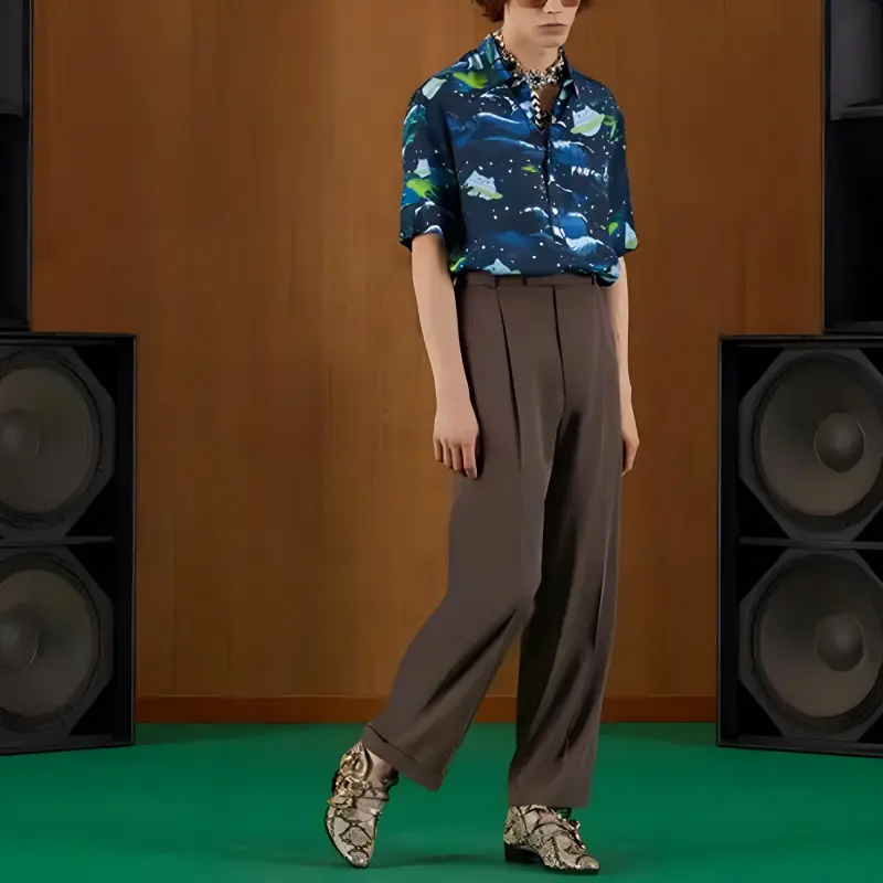 GUCCI Abstract Print Short sleeved Shirt-1