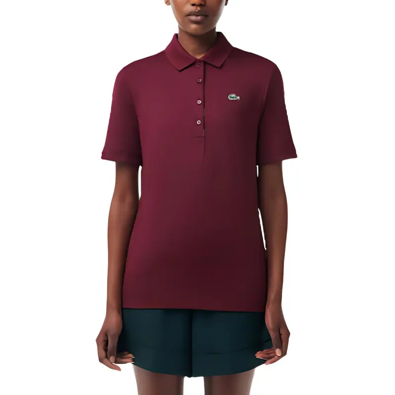 LACOSTE Polo Shirt Women's Bordeaux Red-2