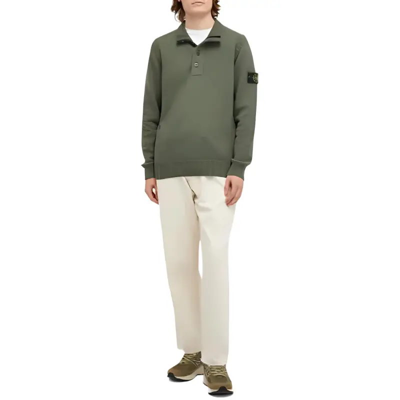 STONE ISLAND Compass Patch High Neck Knitted Jumper-1