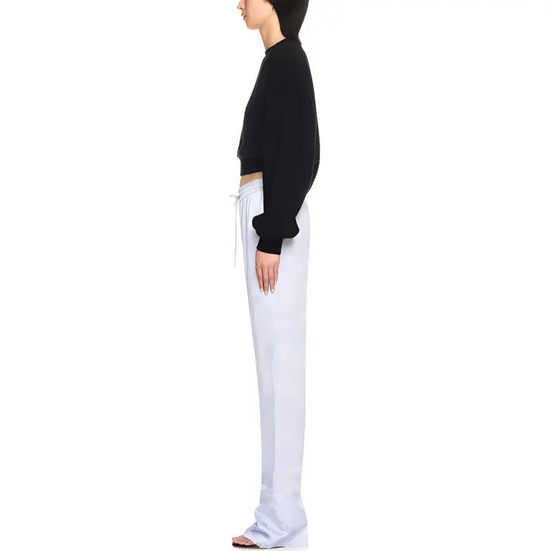 OFF WHITE Logo Embellished Cropped Sweatshirt-3