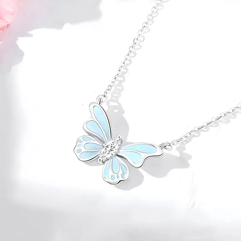 GUDUD S999 Fine Silver Necklaces Women's-3