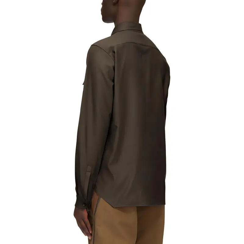 RICK OWENS Fleece Textured Work Shirt-3
