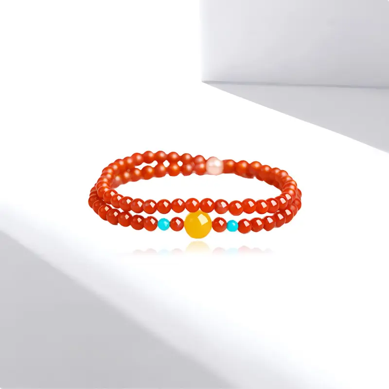 Fuxin Southern Red Agate Bracelets Women's-1