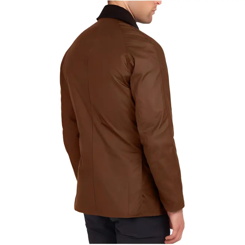 BARBOUR Ashby Press stud Wax Jacket-3