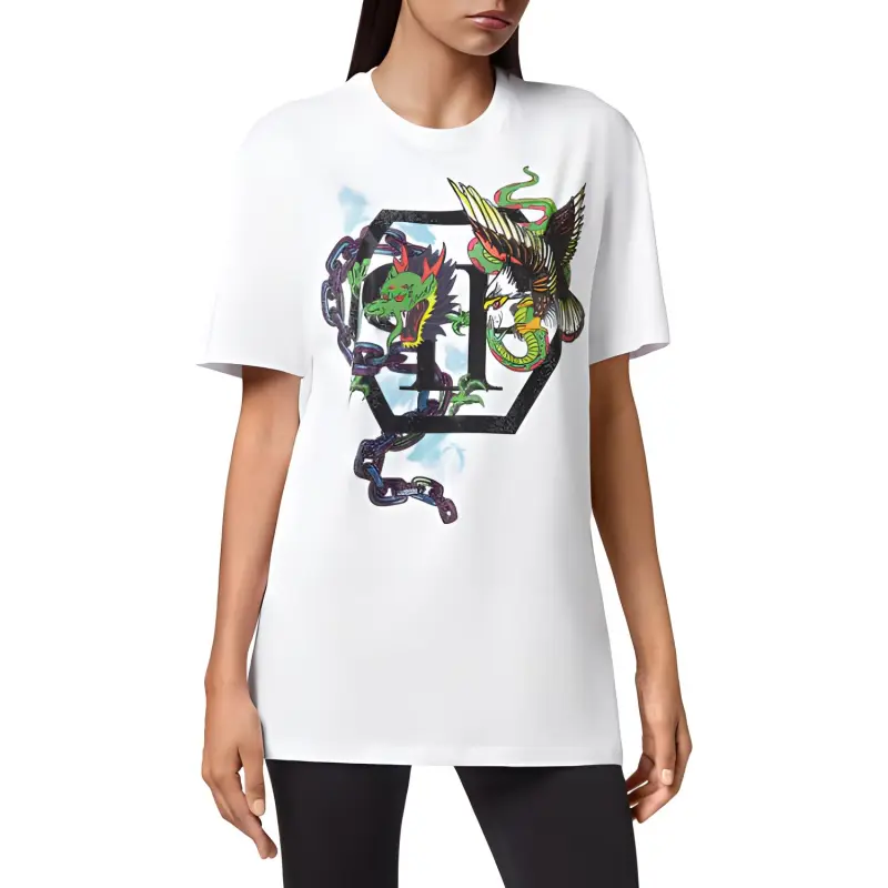 PHILIPP PLEIN Graphic print Short sleeve T shirt-1