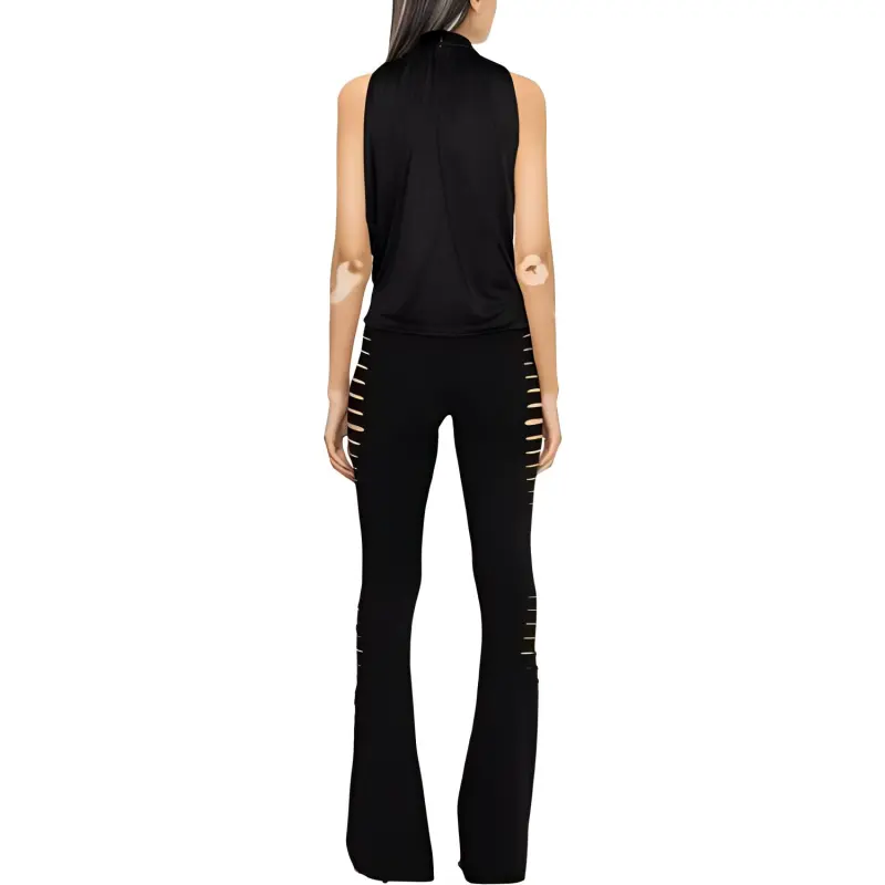 VERSACE Blouse Fabric Jersey Top 'Black'-2