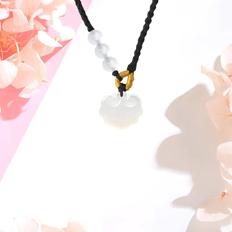 CHINA GOLD Chalcedony Necklaces Women's-1