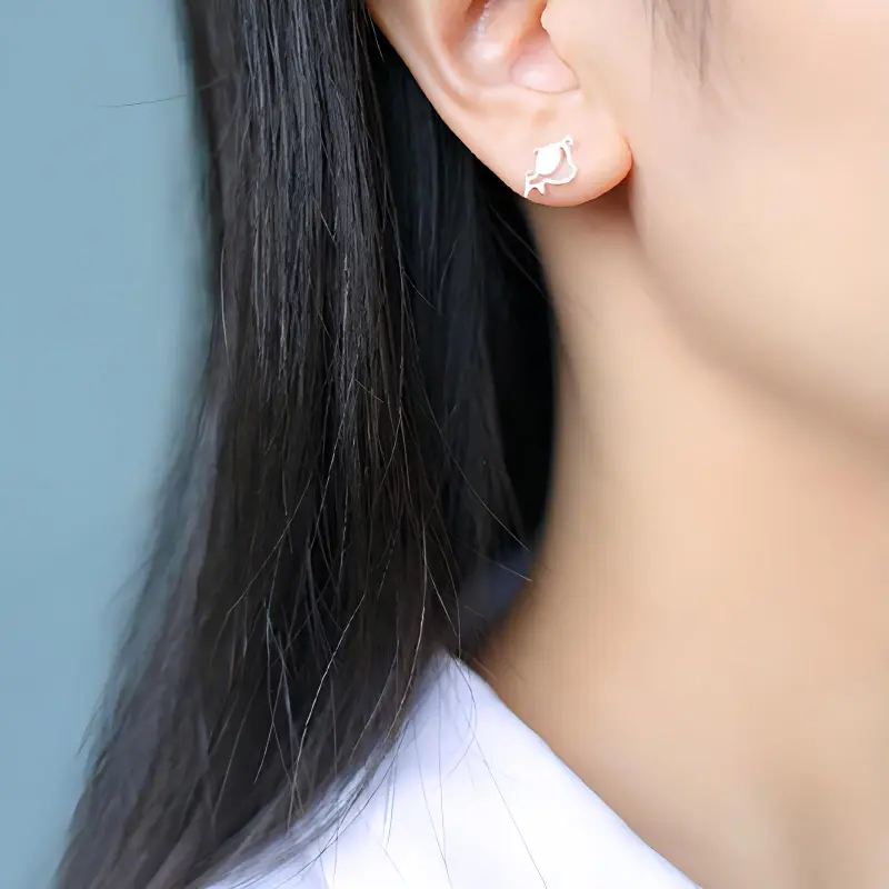 JOLLY SEASONS S925 Silver Stud Earrings Women's-4