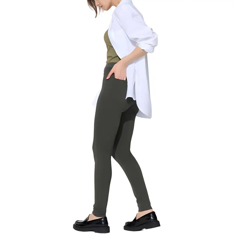 UNIQLO Casual Pants Women's Dark Green-2