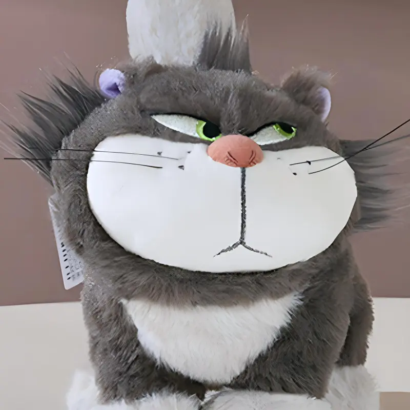 Disney CAT DAY Lucifer Cat Dolls Plush Pendant 15cm Height 19cm Length-5