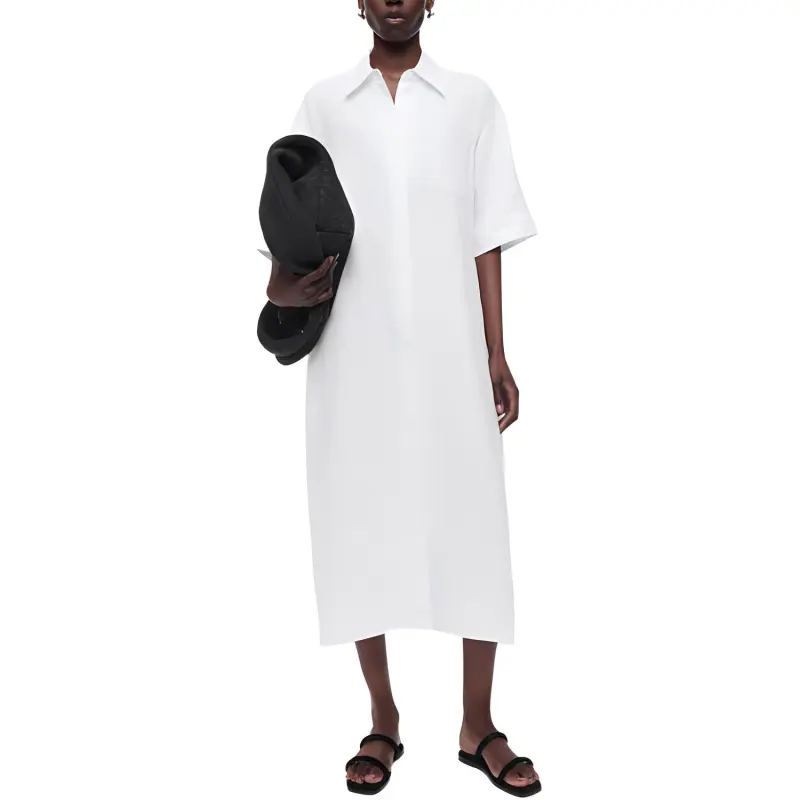 COS Short Sleeved Dresses Women's White-1