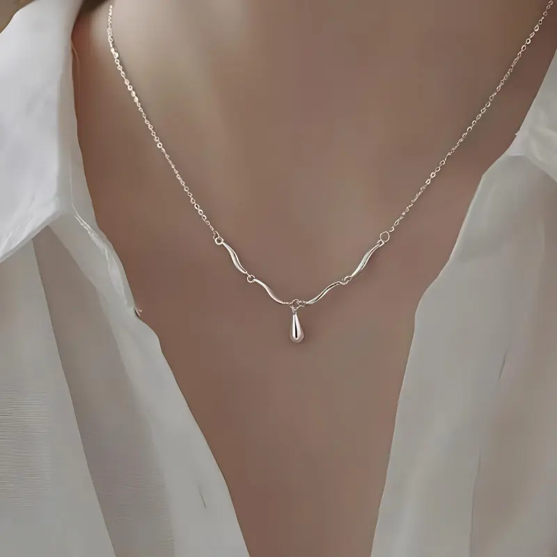 CHINA GOLD S925 Silver Necklaces Women's-2