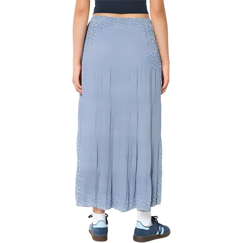 Hollister Casual Long Skirts Women's Blue Print-2