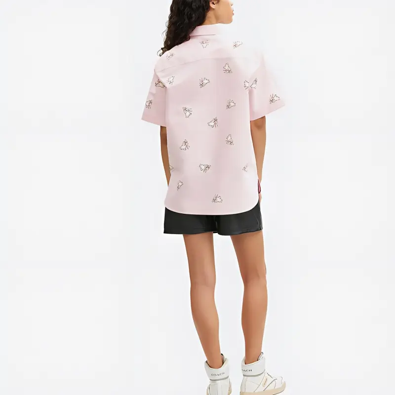 COACH Shirts Women's Pink-2