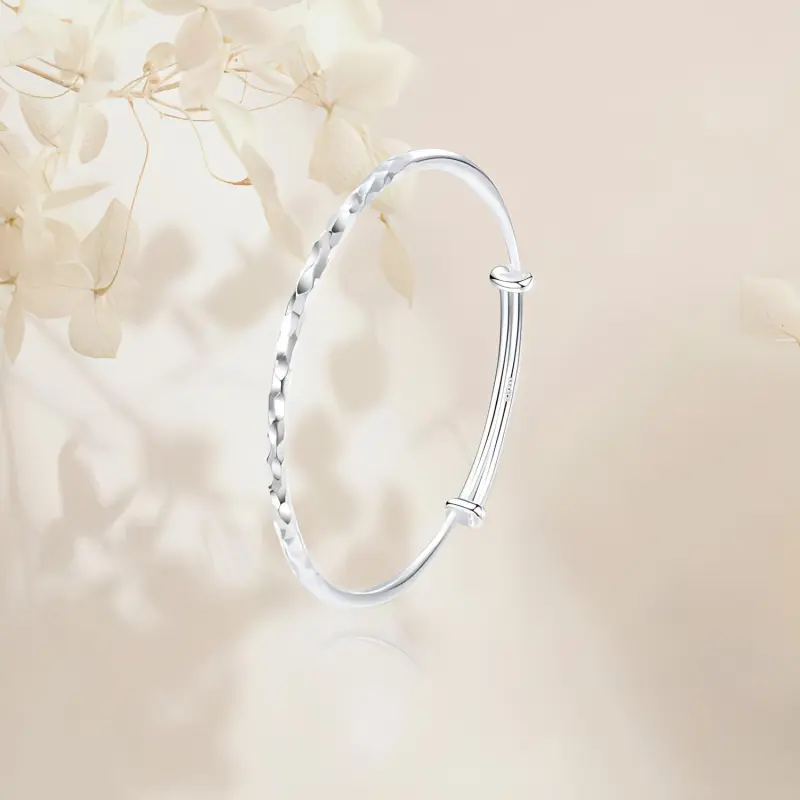 Chongqing Gold Store S999 Fine Silver Bangles Women's-3