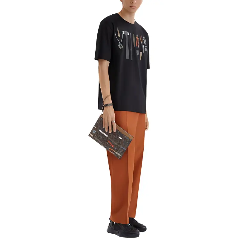 FENDI Tools Printed Crewneck T Shirt-2