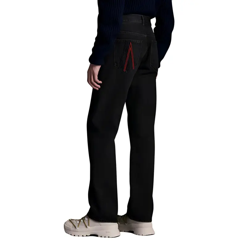 Moncler Jeans Men Black-2