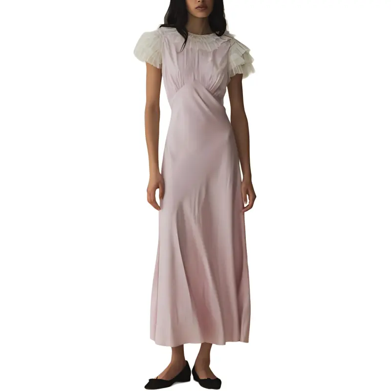 DOEN EVONNA DRESS Short-Sleeved Dresses Women's Purple Daylily-1