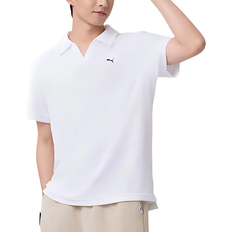PUMA PILE OPEN Polo Shirt Men's White-1