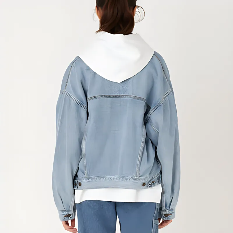 Levis Denim Jackets Women's Light Indigo-7