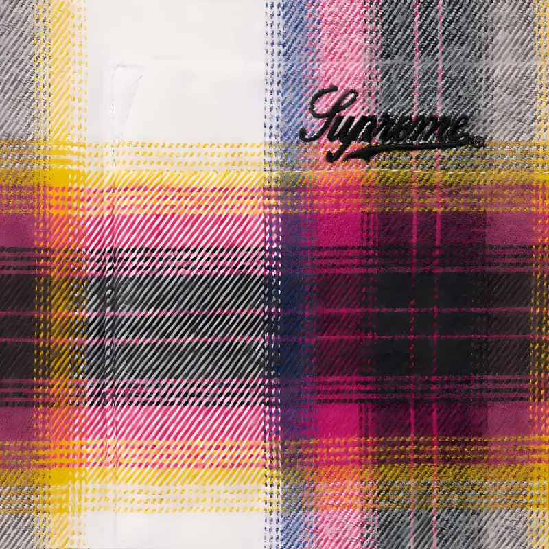 Supreme Shadow Plaid Flannel Zip Up Shirt SS24-2