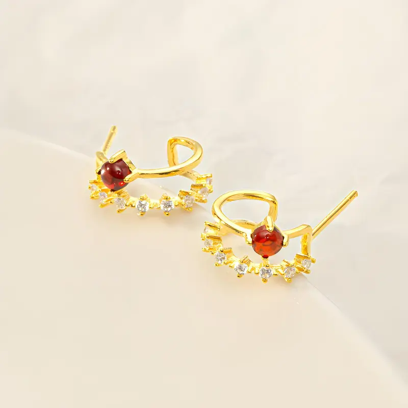 KEMLAIDA 925 Sterling Silver Earrings Women's-2