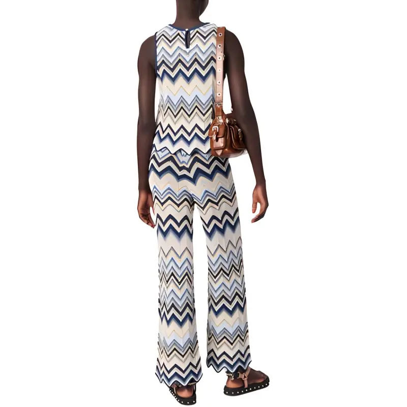 Maje Crochet Flared Trousers-2
