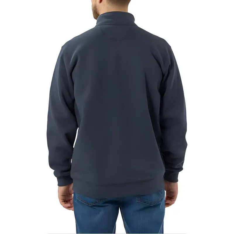 Carhartt Midweight Zip Mock Neck Sweatshi Black Shirt Men's-6