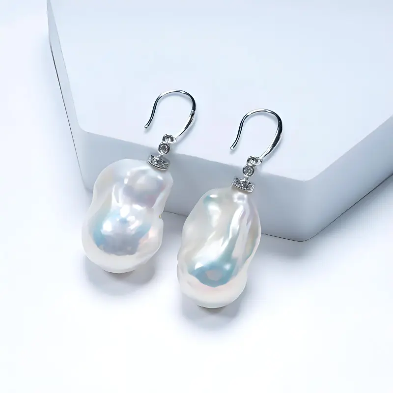 CHUNZHIDUO Pearl Earrings Unisex-1