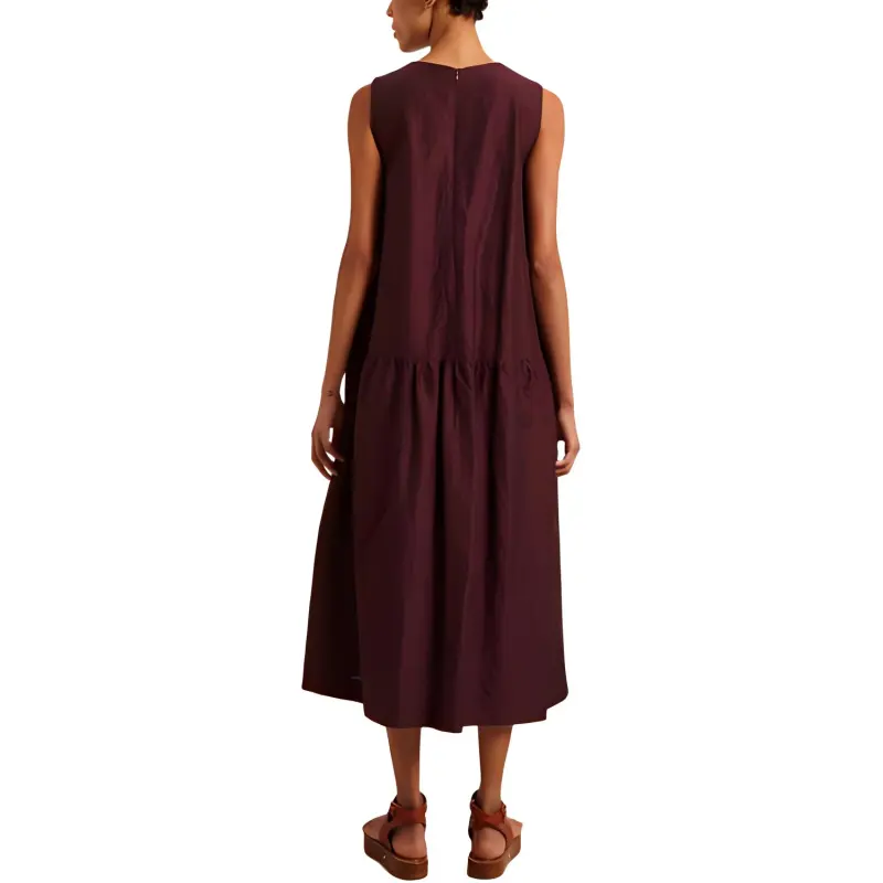 MaxMara Sleeveless Dress Women's Dark Red-2