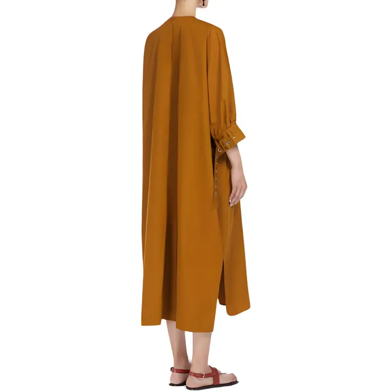 MaxMara Melodie Poplin Maxi Dress-3