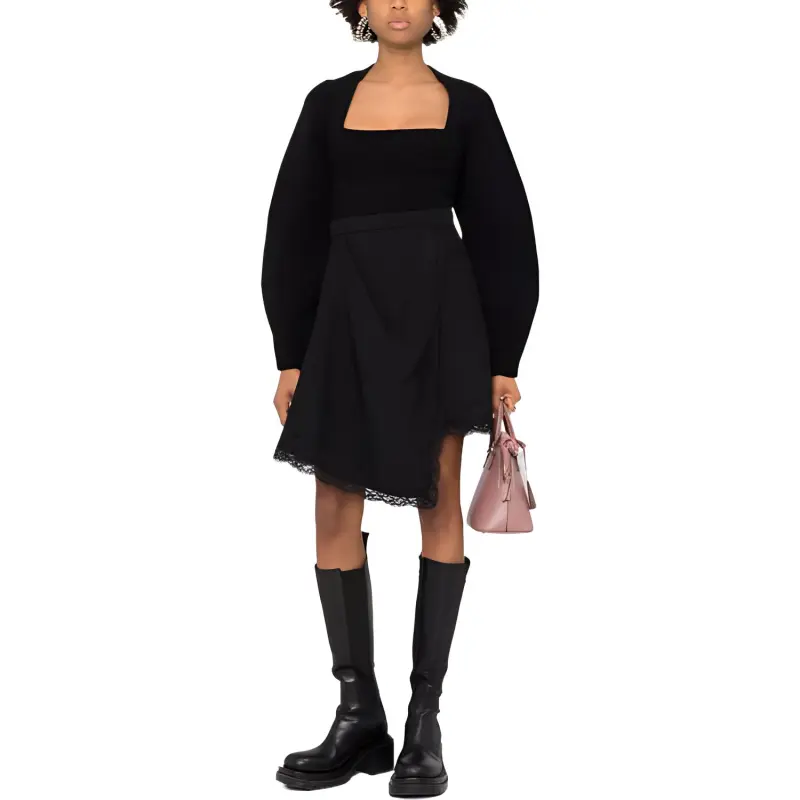 Alexander McQueen Laced Mini Skirt-1