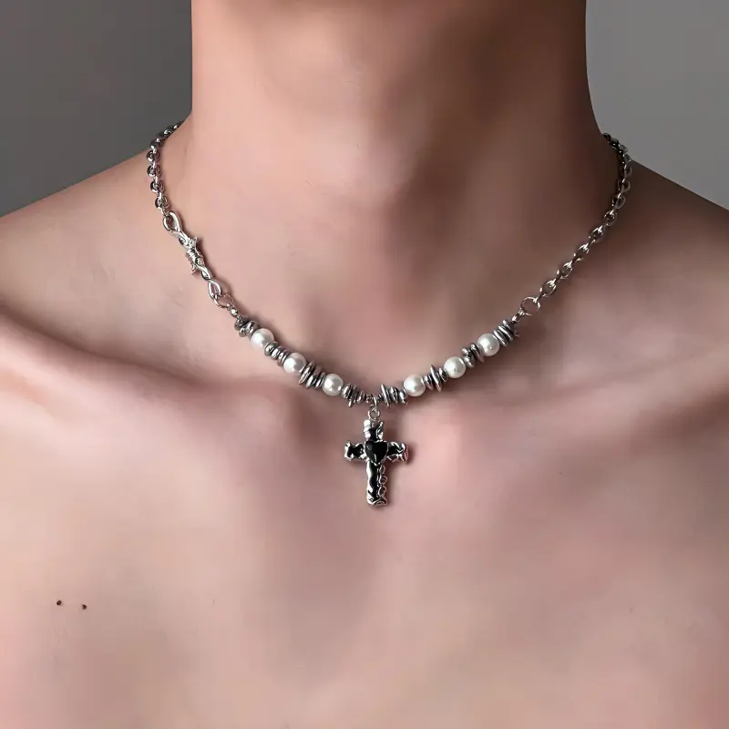 CRUISO Titanium Steel Necklaces Unisex-2