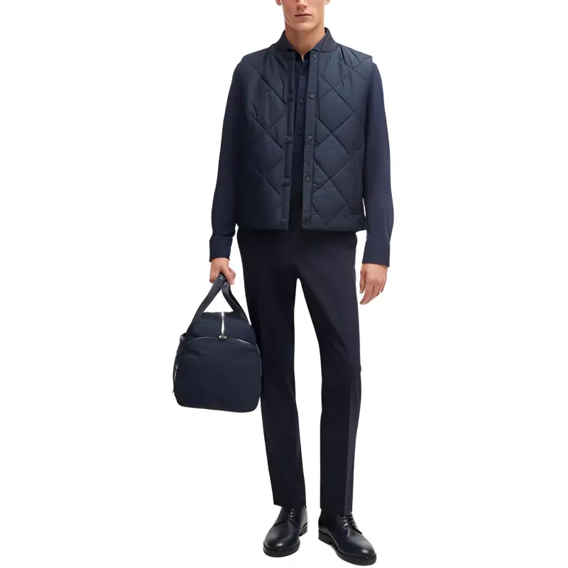 HUGO BOSS Diamond Quilted Water Repellent Regular Fit Gilet-1