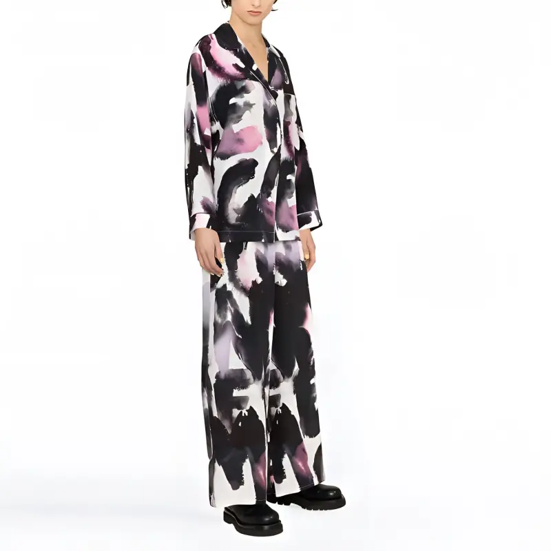 Alexander McQueen Wide Leg High Rise Pants-3