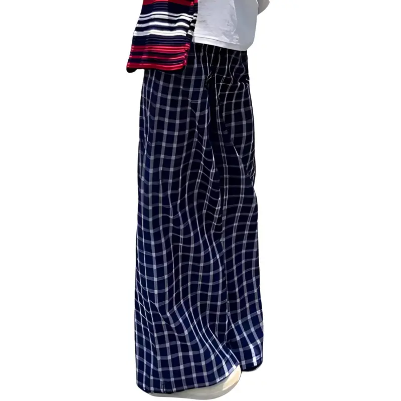 ZNZX Casual Pants Women's Navy Blue-1