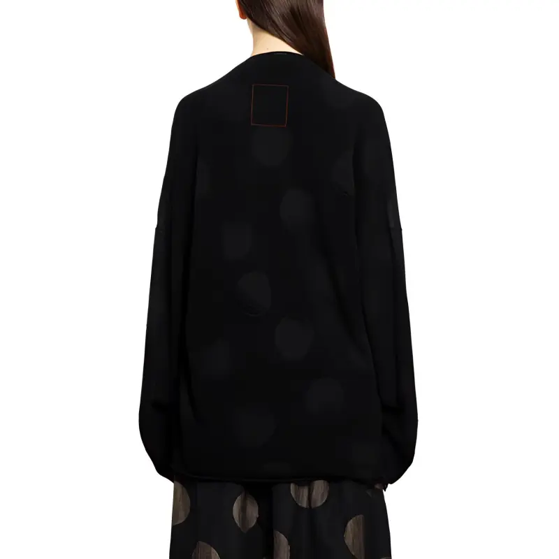 UMA WANG Belted Open Knit Cardigan-1