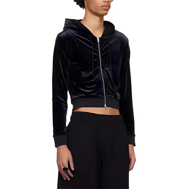 Vetements Logo Detailed Zip-Up Hoodie-2