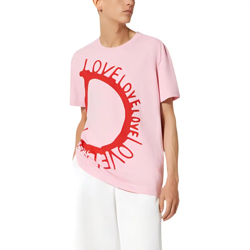 Valentino T-Shirts Men Pink-1
