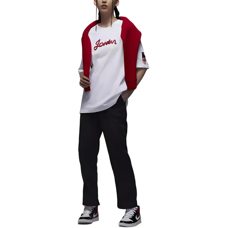 Nike Women'ss Sporty Training Drop Shoulder T-Shirt White-2