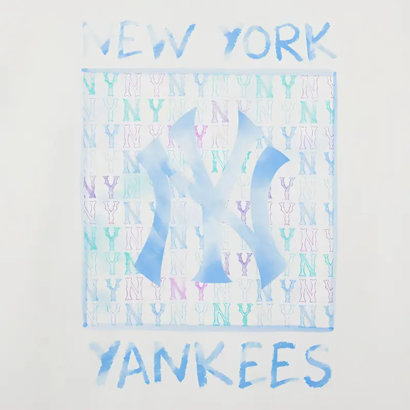 MLB Monogram Collection New York Yankees T Shirt Unisex White-3