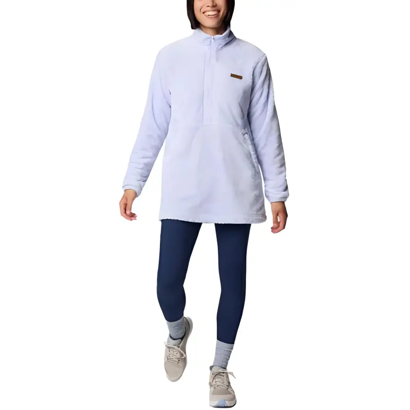 Columbia Fire Side™ Quarter Zip II Velvet-feel Coat Women's Light Blue-2