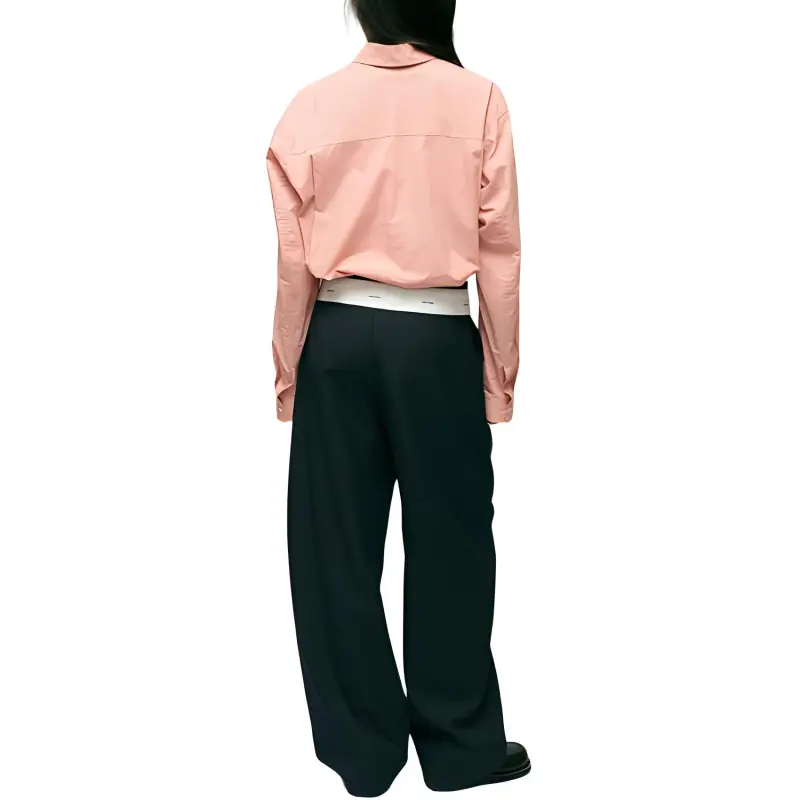 YOEYYOU Casual Pants Women's Night Blue-2