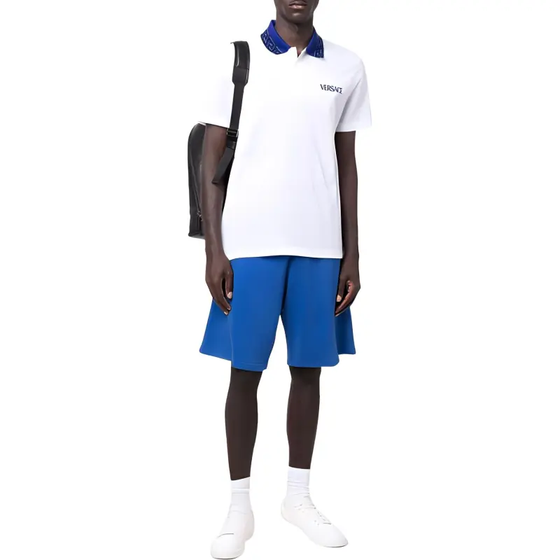 VERSACE Polo Shirts Men White-1